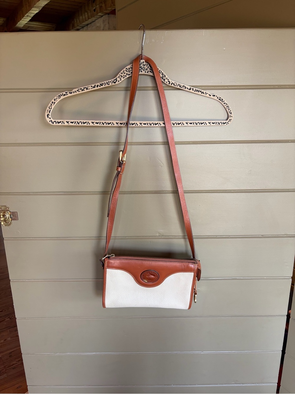 Vintage Dooney & Bourke Pebbled Leather Crossbody Bag